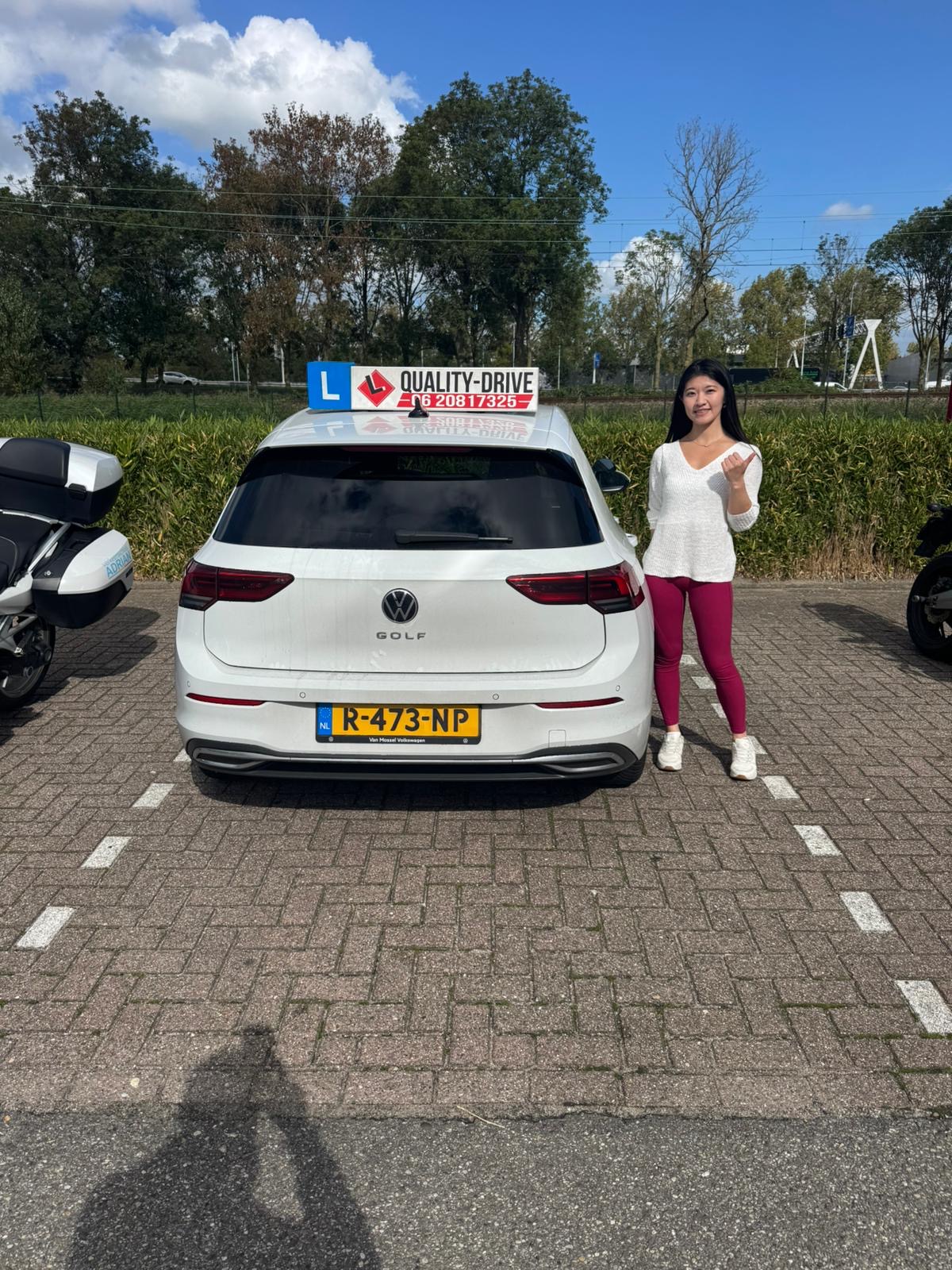 Geslaagde leerling rijbewijs